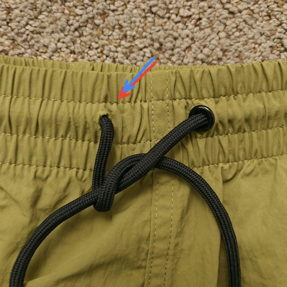 Everlane ReNew‎ Swim Short Mens XL Olive Green Recycled Nylon 7 Inch Inseam